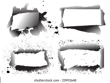 grunge frames for text