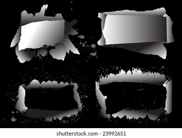 grunge frames for text