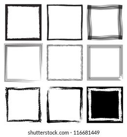 Grunge frames, vector.