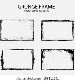 grunge frames. vector illustration.