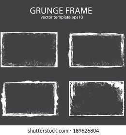 grunge frames. vector illustration.