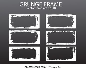 grunge frames. vector illustration.
