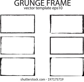 grunge frames. vector illustration.