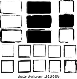 grunge frames. vector illustration.