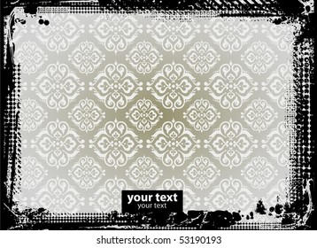 Grunge Frames in Vector mode with Seamless Background
