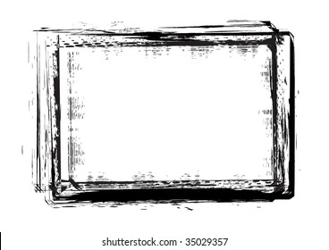 grunge frames  in vector mode with white background