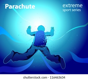 grunge freefall or parachute