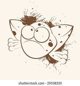 grunge frog mascot