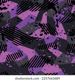 Fashionable geometric camouflage pattern. seamless texture. abstract  posters for the wall • posters war, wallpaper, vector