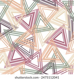 Grunge geometric pattern for girls, boys, fashion textile, sport clothes. Multi colored geometric shapes seamless pattern.