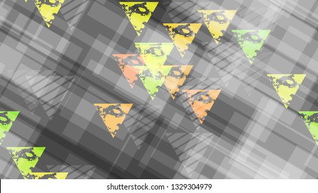 Grunge Geometric Seamless Pattern. Distressed Grungy Pattern Design. Sporty Fashion Pattern. Element of Creative Background, Packaging, Textiles, Wallpaper.