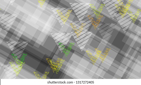 Grunge Geometric Seamless Pattern. Element of an Unusual Background, Packaging, Textiles, Wallpaper. Sporty Fashion Pattern. Distressed Grungy Pattern Design.