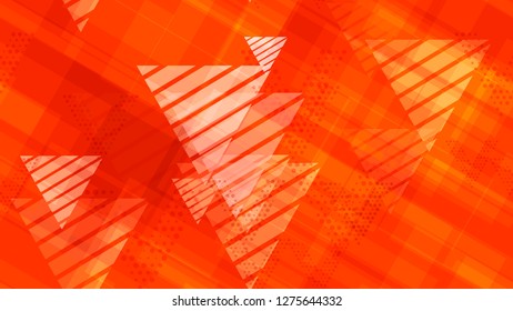 Grunge Geometric Seamless Pattern. The Idea of a Modern Background, Packaging, Textiles, Wallpaper. Dark and Llight Triangles, Points, Lines. Sporty Fashion Pattern.