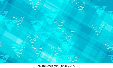 Grunge Geometric Seamless Pattern. The Idea of a Modern Background, Packaging, Textiles, Wallpaper. Distressed Grungy Pattern Design. Sporty Fashion Pattern.