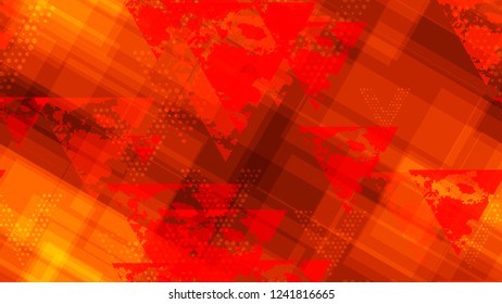 Grunge Geometric Seamless Pattern. Sporty Fashion Pattern. Element of the Modern Background, Packaging, Textiles, Wallpaper. Triangles, Points, Lines of Different Shades.