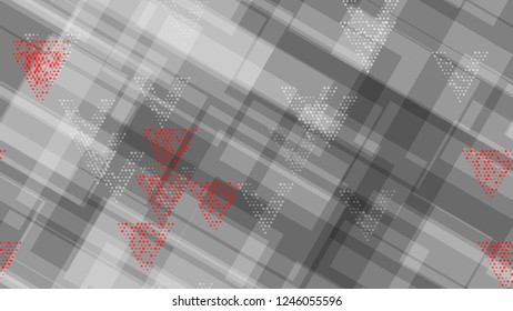 Grunge Geometric Seamless Pattern. Sporty Fashion Pattern. Element of an Unusual Background, Packaging, Textiles, Wallpaper. Distressed Grungy Pattern Design.