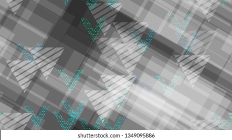 Grunge Geometric Seamless Pattern. Sporty Fashion Pattern. Distressed Grungy Pattern Design. Element of the Modern Background, Packaging, Textiles, Wallpaper.