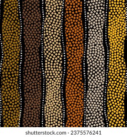 Grunge Geometric Vector Seamless Pattern made in ethnic style. African traditional design. Creative boho pattern.