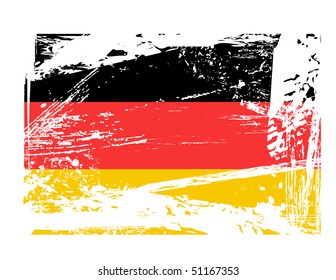 grunge Germany flag vector