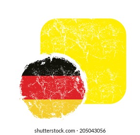 grunge germany flag vector art
