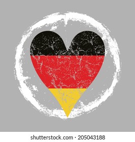 grunge germany flag vector art