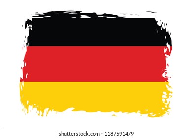 Grunge Germany flag.flag of Germany,banner vector illustration. Vector illustration eps10.