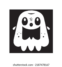 Grunge Ghost Stamp. Insignias, Label and Badge