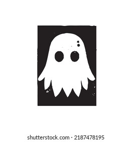 Grunge Ghost Stamp. Insignias, Label and Badge
