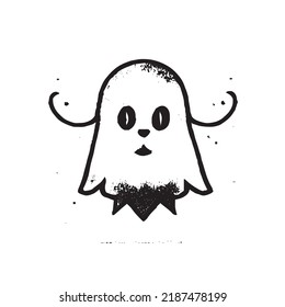 Grunge Ghost Stamp. Insignias, Label and Badge
