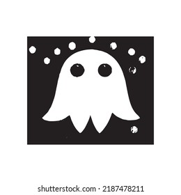 Grunge Ghost Stamp. Insignias, Label and Badge