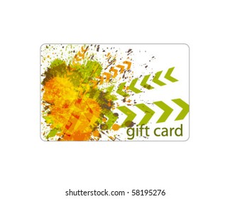 grunge gift card