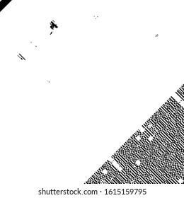 Grunge glitched black and white background. Glitch overlay distress texture. Cyber hacker attack theme creative design template. EPS10 vector