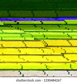 Grunge glitched color pixel background. Glitch distress texture. Cyber hacker attack theme creative design template. EPS10 vector