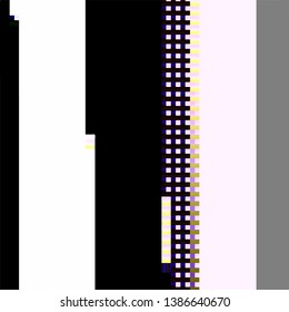 Grunge glitched color pixel background. Glitch distress texture. Cyber hacker attack theme creative design template. EPS10 vector