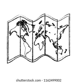 grunge global geography map object information