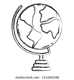 grunge global world map geography desk