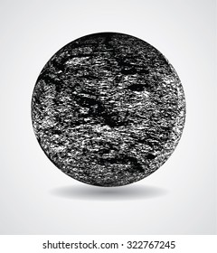 Grunge Globe. Vector Illustration.