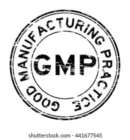 Grunge GMP (Good Manufacturing Practice) stamp