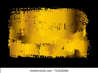 Grunge gold banner.Grunge background.
