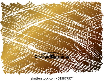 Grunge gold texture - abstract isolated stock vector template - easy to use
