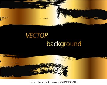 grunge golden background / vector illustration
