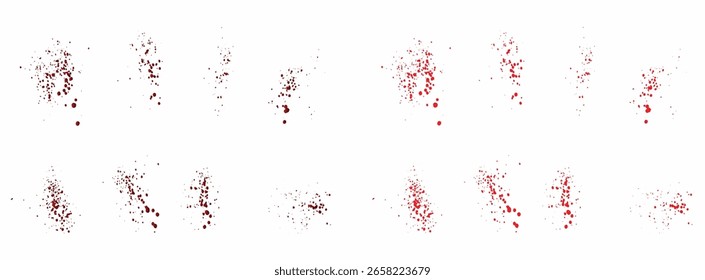 Grunge Farbverlauf rot Blutspritzer Hintergrund Design-Set