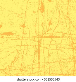 Grunge Grainy Color Yellow Texture. EPS10 vector.