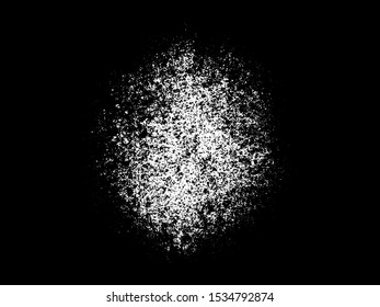 Grunge Grainy Spot Texture and Brush Vector
