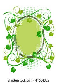 grunge grape vine frame