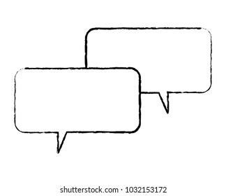 grunge graphic chat bubble text message