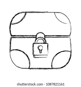 grunge graphic chest videogame object design