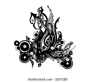 Grunge graphic design - vector