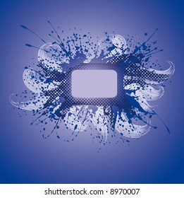 a grunge graphic frame. All in separate layers