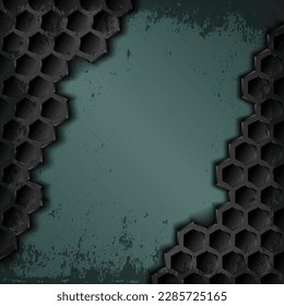 Grunge Grate Background - vector illustration